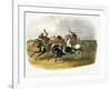 Horse Racing of Sioux Indians Near Fort Pierre-Karl Bodmer-Framed Giclee Print