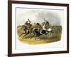 Horse Racing of Sioux Indians Near Fort Pierre-Karl Bodmer-Framed Giclee Print