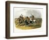 Horse Racing of Sioux Indians Near Fort Pierre-Karl Bodmer-Framed Giclee Print