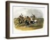 Horse Racing of Sioux Indians Near Fort Pierre-Karl Bodmer-Framed Giclee Print