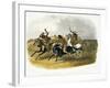 Horse Racing of Sioux Indians Near Fort Pierre-Karl Bodmer-Framed Giclee Print