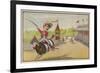 Horse Racing on Cotton Reels-null-Framed Giclee Print