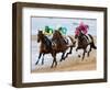 Horse Racing on the Beach, Sanlucar De Barrameda, Spain-Felipe Rodriguez-Framed Photographic Print