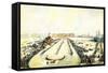 Horse Racing on the Frozen Neva River in St Petersburg, Russia, 1859-Iosif Adolfovich Charlemagne-Framed Stretched Canvas