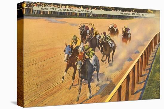 Horse Racing, Saratoga Springs, New York-null-Stretched Canvas