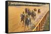 Horse Racing, Saratoga Springs, New York-null-Framed Stretched Canvas