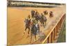 Horse Racing, Saratoga Springs, New York-null-Mounted Premium Giclee Print