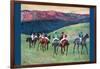 Horse Racing -The Training-Edgar Degas-Framed Art Print