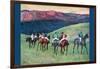 Horse Racing -The Training-Edgar Degas-Framed Premium Giclee Print