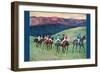 Horse Racing -The Training-Edgar Degas-Framed Premium Giclee Print