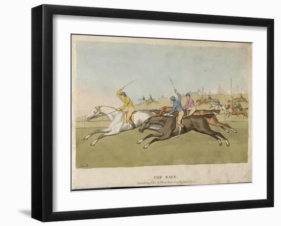 Horse Racing-null-Framed Art Print
