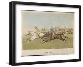 Horse Racing-null-Framed Art Print