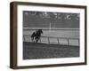 Horse Ridan During Race-null-Framed Photographic Print