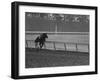 Horse Ridan During Race-null-Framed Photographic Print