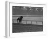 Horse Ridan During Race-null-Framed Photographic Print