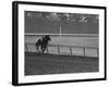 Horse Ridan During Race-null-Framed Photographic Print