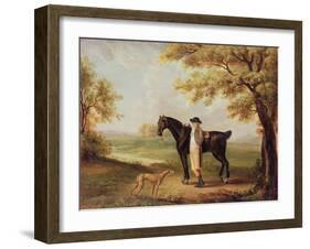 Horse, Rider and Whippet-George Garrard-Framed Giclee Print