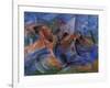 Horse Rider Houses Cavallo Cavaliere Caseggiato-Umberto Boccioni-Framed Giclee Print