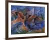 Horse Rider Houses Cavallo Cavaliere Caseggiato-Umberto Boccioni-Framed Giclee Print