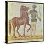 Horse Rider in Racing Colours-null-Stretched Canvas