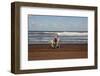 Horse rider on a beach near Azemmour, Morocco-Godong-Framed Photographic Print