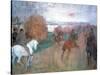 Horse Riders, 1864-1868-Edgar Degas-Stretched Canvas