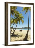 Horse Riders on Beautiful Palm Fringed Playa Carrillo-Rob Francis-Framed Photographic Print