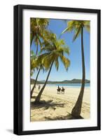 Horse Riders on Beautiful Palm Fringed Playa Carrillo-Rob Francis-Framed Photographic Print