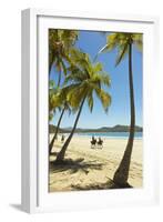 Horse Riders on Beautiful Palm Fringed Playa Carrillo-Rob Francis-Framed Photographic Print