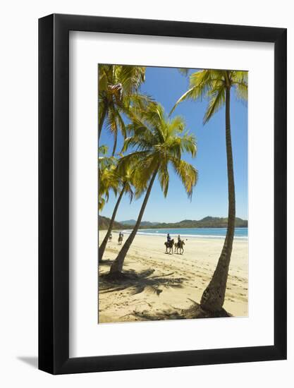 Horse Riders on Beautiful Palm Fringed Playa Carrillo-Rob Francis-Framed Photographic Print