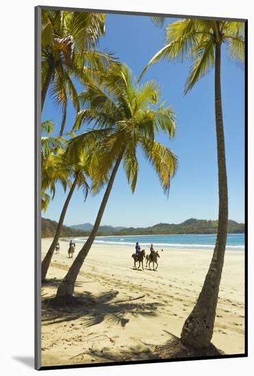 Horse Riders on Beautiful Palm Fringed Playa Carrillo-Rob Francis-Mounted Photographic Print