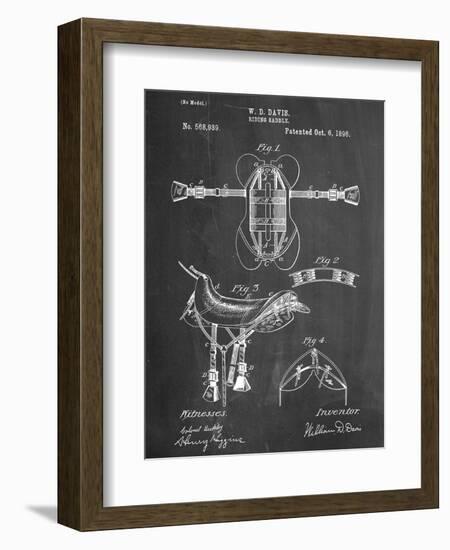 Horse Riding Saddle Patent-null-Framed Art Print