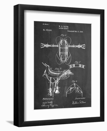 Horse Riding Saddle Patent-null-Framed Art Print