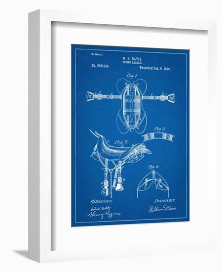 Horse Riding Saddle Patent-null-Framed Art Print