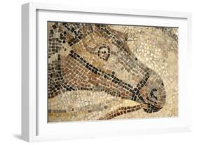 Horse Roman Floor Mosaic-null-Framed Giclee Print