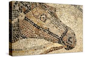 Horse Roman Floor Mosaic-null-Stretched Canvas