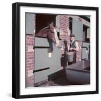 Horse's Feeding Time-Charles Woof-Framed Photographic Print