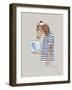 Horse Sailor-Olga Angellos-Framed Art Print