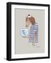 Horse Sailor-Olga Angellos-Framed Art Print