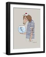 Horse Sailor-Olga Angellos-Framed Art Print