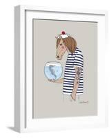 Horse Sailor-Olga Angellos-Framed Art Print