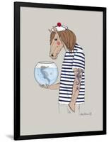 Horse Sailor-Olga Angellos-Framed Art Print
