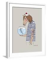 Horse Sailor-Olga Angellos-Framed Art Print