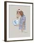 Horse Sailor-Olga Angellos-Framed Art Print