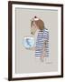 Horse Sailor-Olga Angellos-Framed Art Print