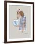 Horse Sailor-Olga Angellos-Framed Art Print