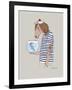 Horse Sailor-Olga Angellos-Framed Art Print