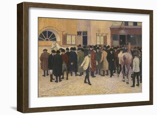 Horse Sale at the Barbican-Robert Bevan-Framed Giclee Print