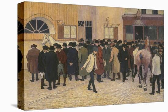 Horse Sale at the Barbican-Robert Bevan-Stretched Canvas