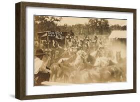 Horse Sale, Miles City, Montana-null-Framed Art Print